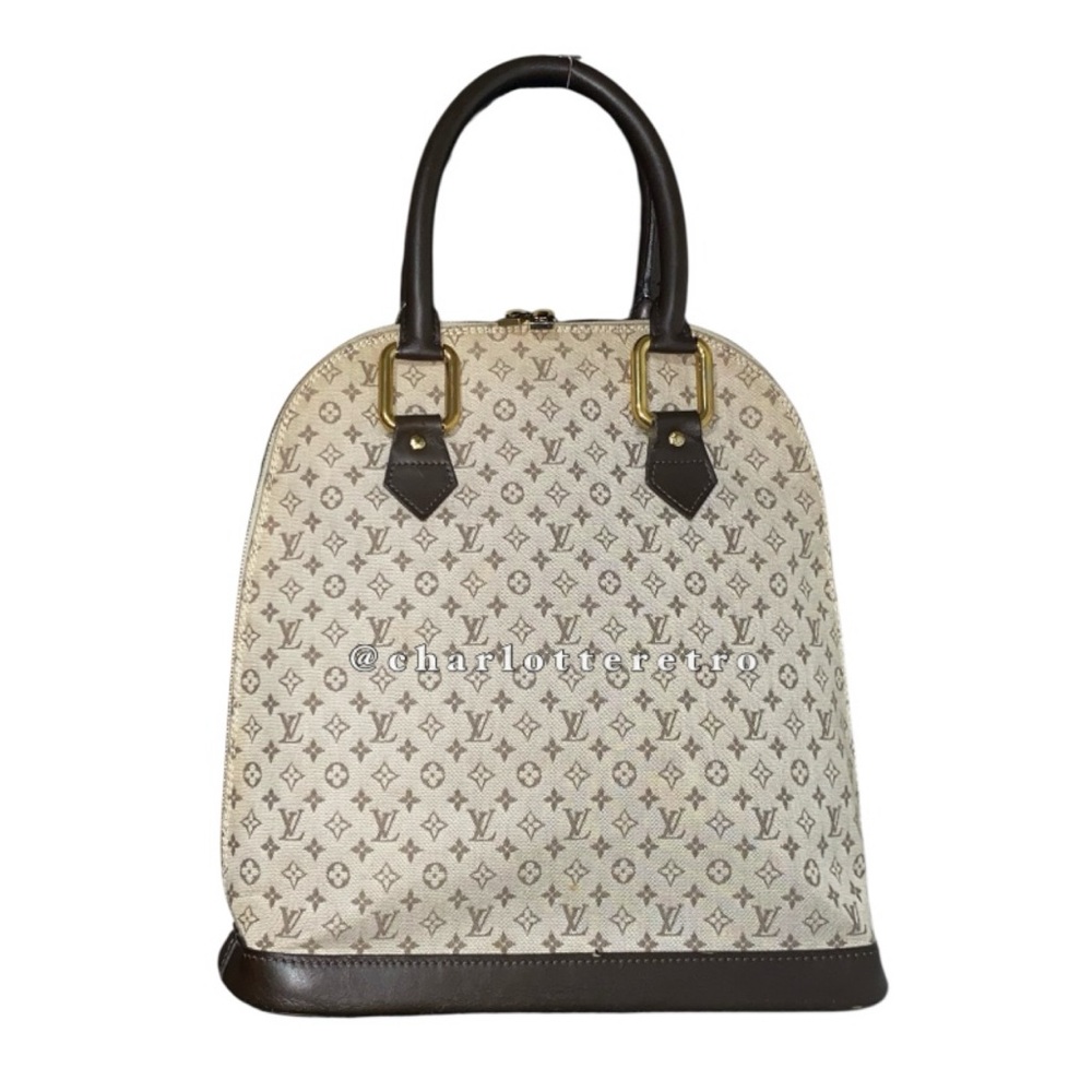 Louis Vuitton Monogram Mini Lin Alma Haut Tall Domed Satchel